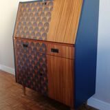 Writing desk 60s blue night