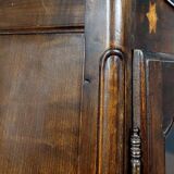 Louis XV style bookcase in walnut, oak and beech circa 1880