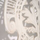 Art Nouveau garden table and chairs set (circa 1950). 5-piece set