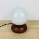 Lampe pin globe opaline années 60