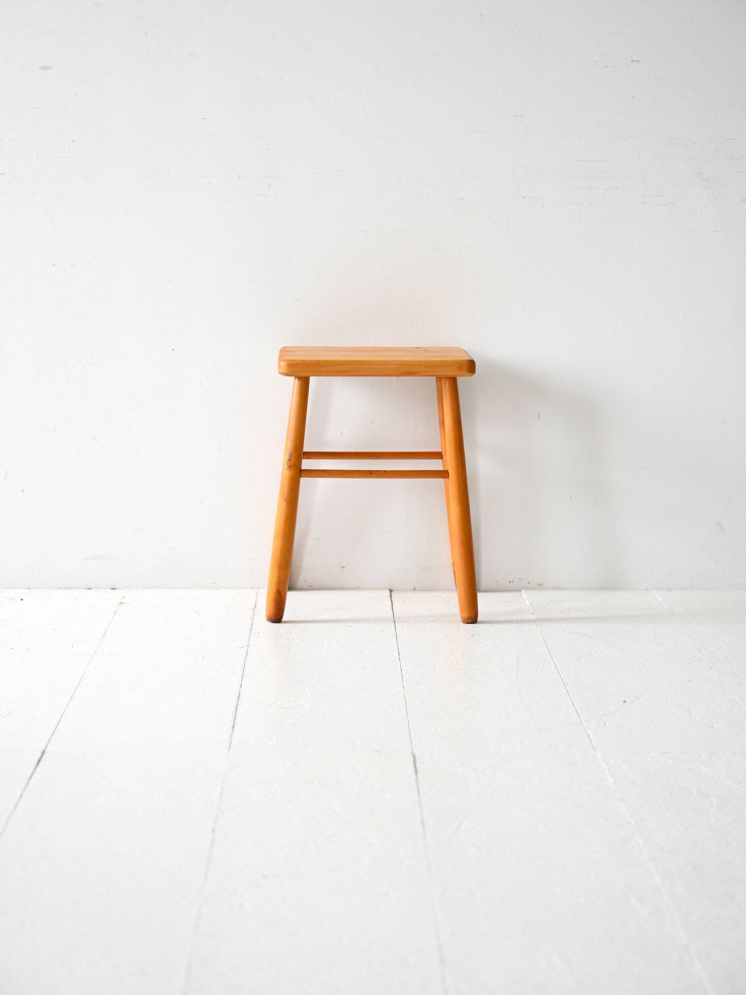 1950s Scandinavian oak wooden stool