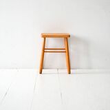 1950s Scandinavian oak wooden stool