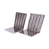 Serre livres en métal argenté