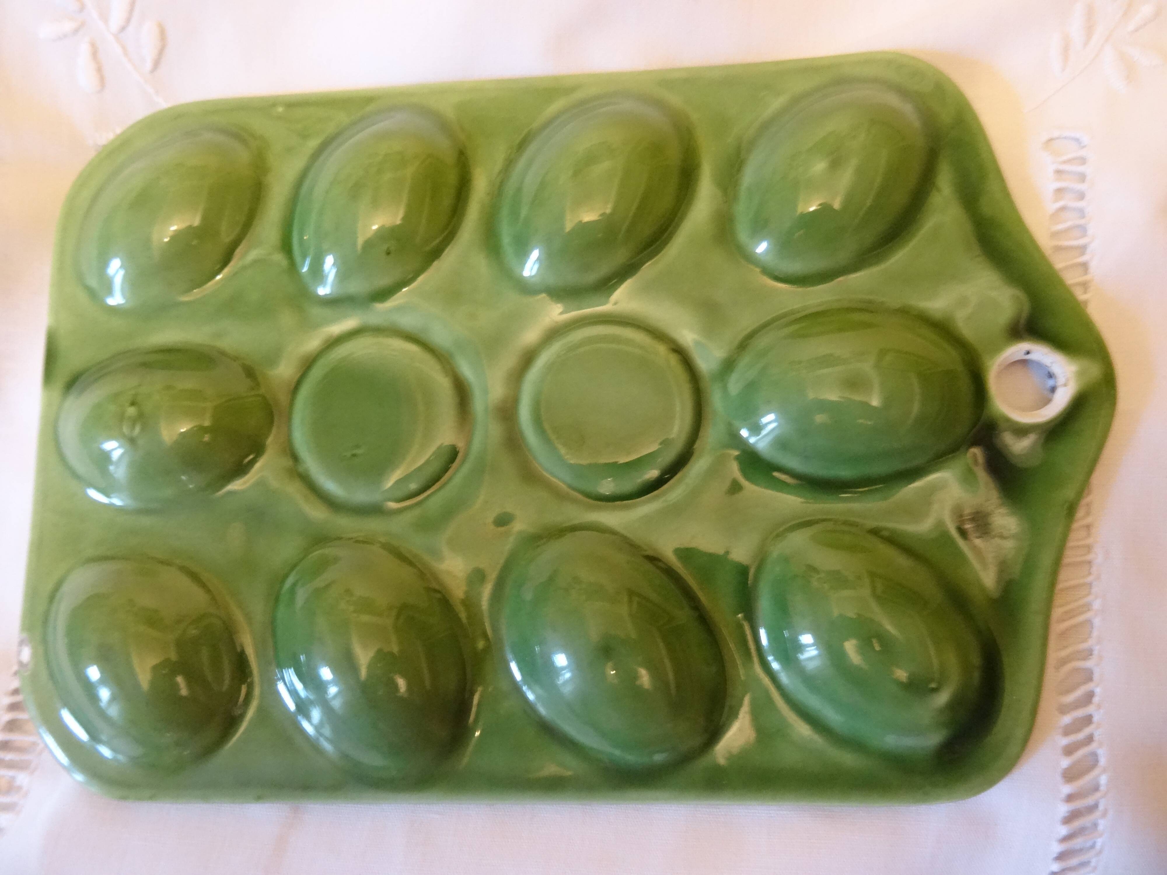 Boiled egg dish in bubble