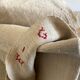 Raw hemp tablecloth 19th trousseau reserve 2m x 2m