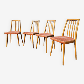 Set of 4 chairs by Antoine Suman