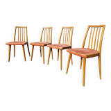 Set of 4 chairs by Antoine Suman