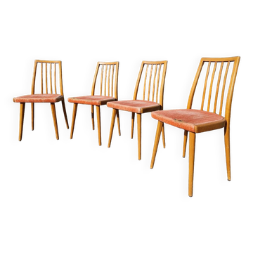 Set of 4 chairs by Antoine Suman