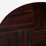 Makasar Ebony table made in 1950s Czechia by Kovona
