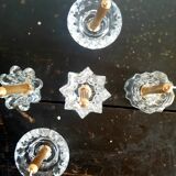 Glass candle holders