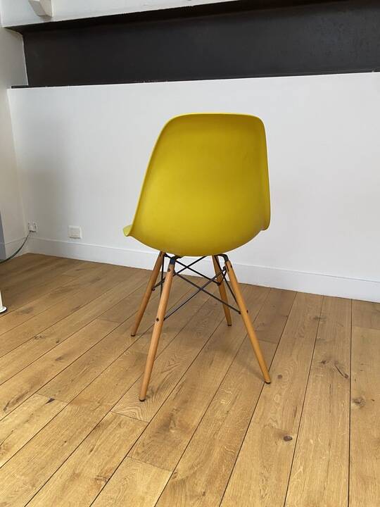 Chaise Originale Vitra Eames  jaune