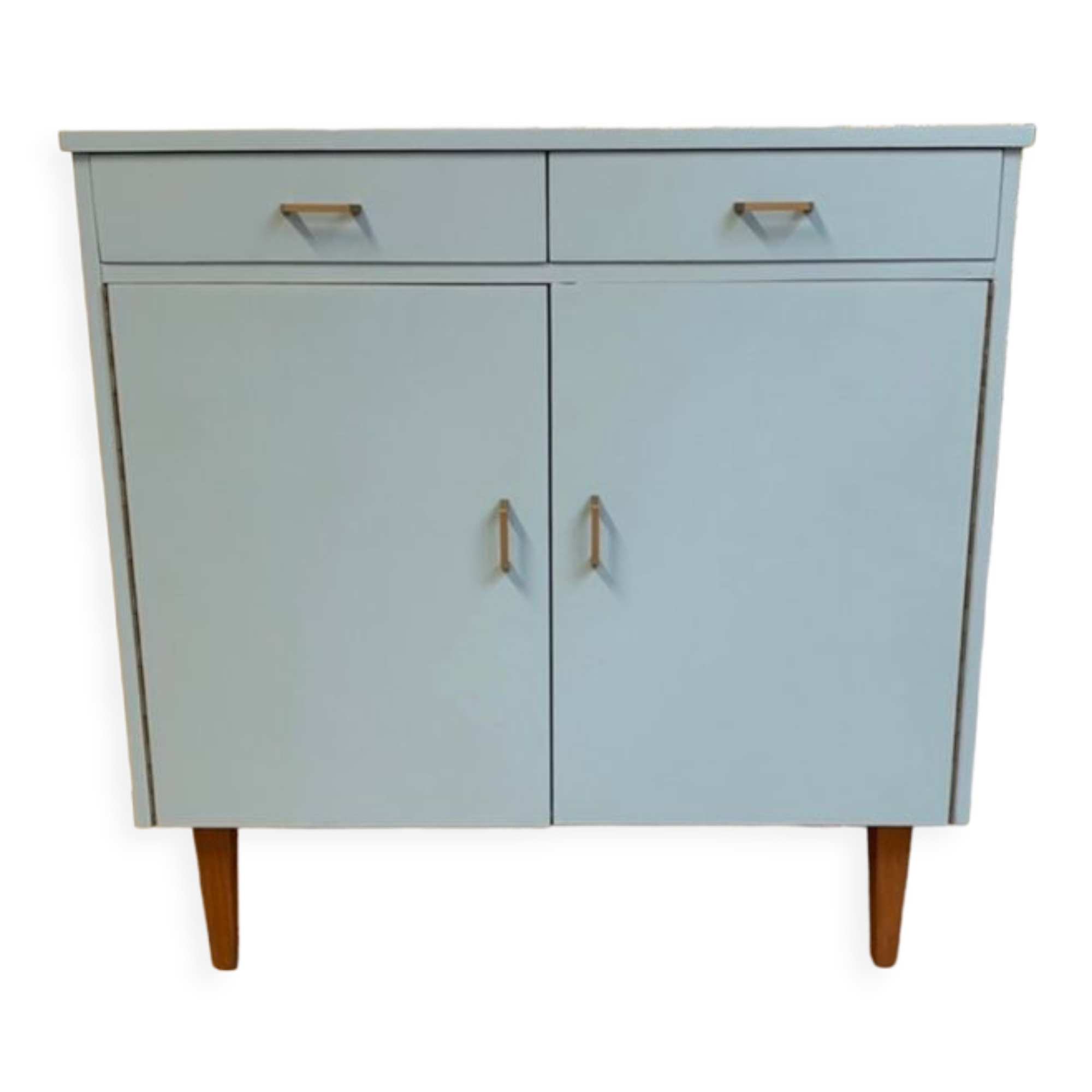 Buffet of the 60s, pastel blue