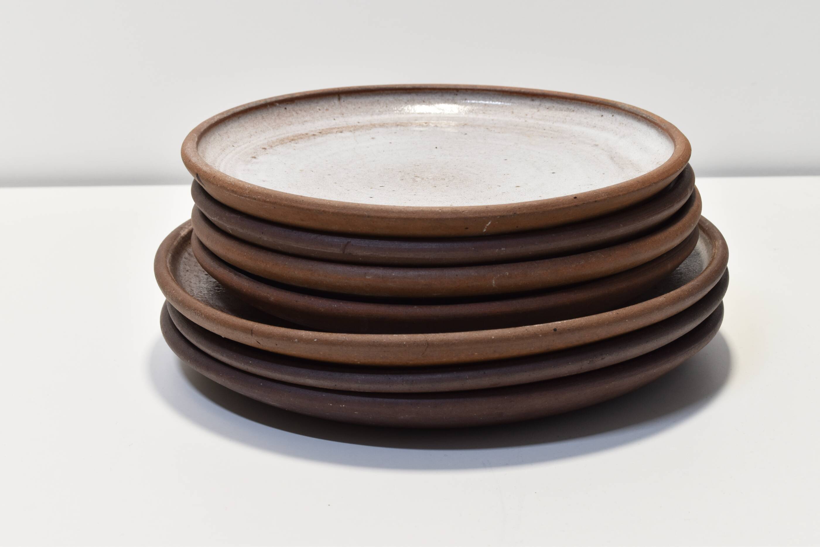 7 Vintage ceramic plates Norbert Pierlot Ratilly La borne