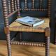 Paire de fauteuils anciens dits "Bobine"