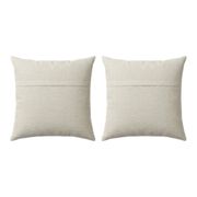 Lot de 2 housses de coussin brodées vintage 59x68 cm