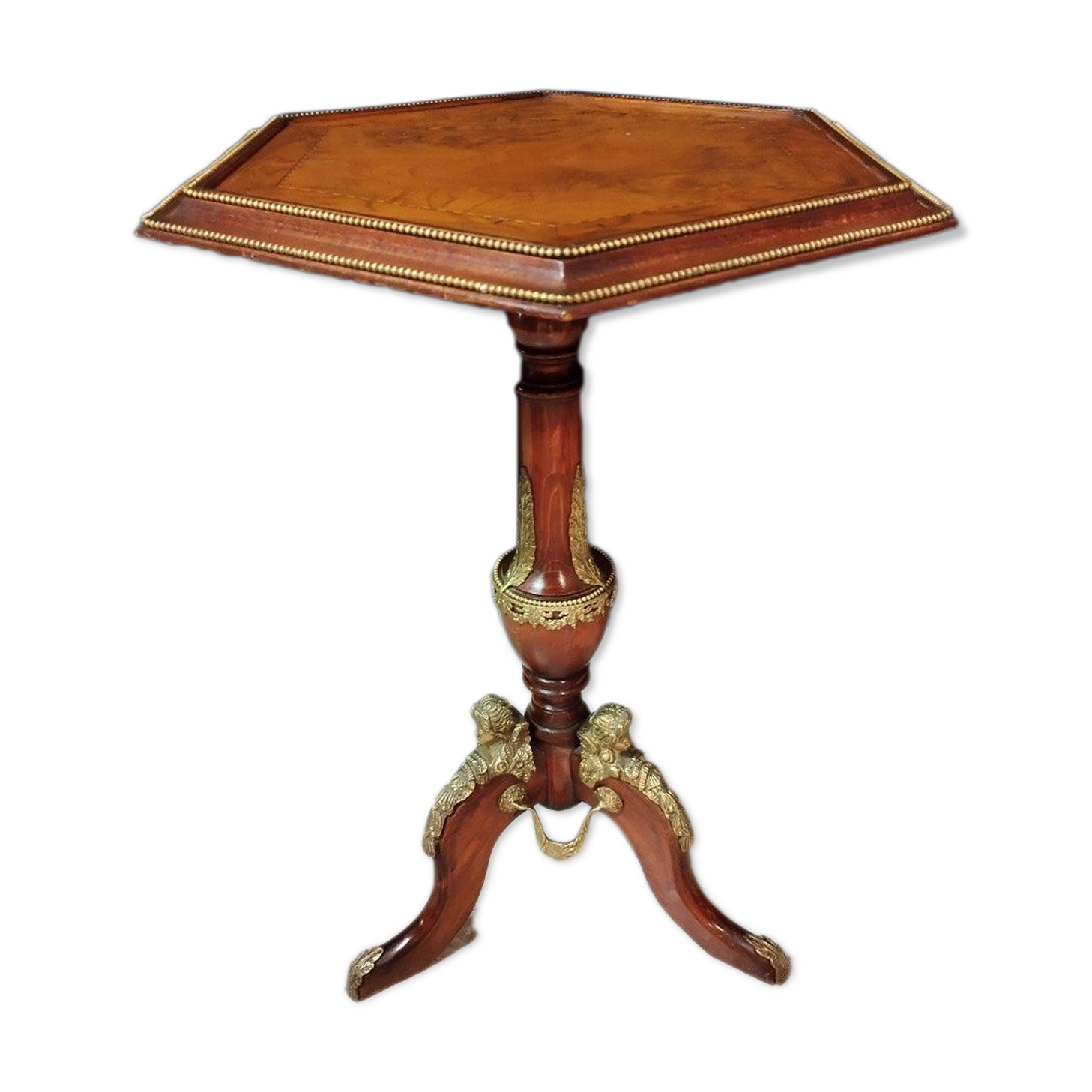 Tripod pedestal table napoleon III style