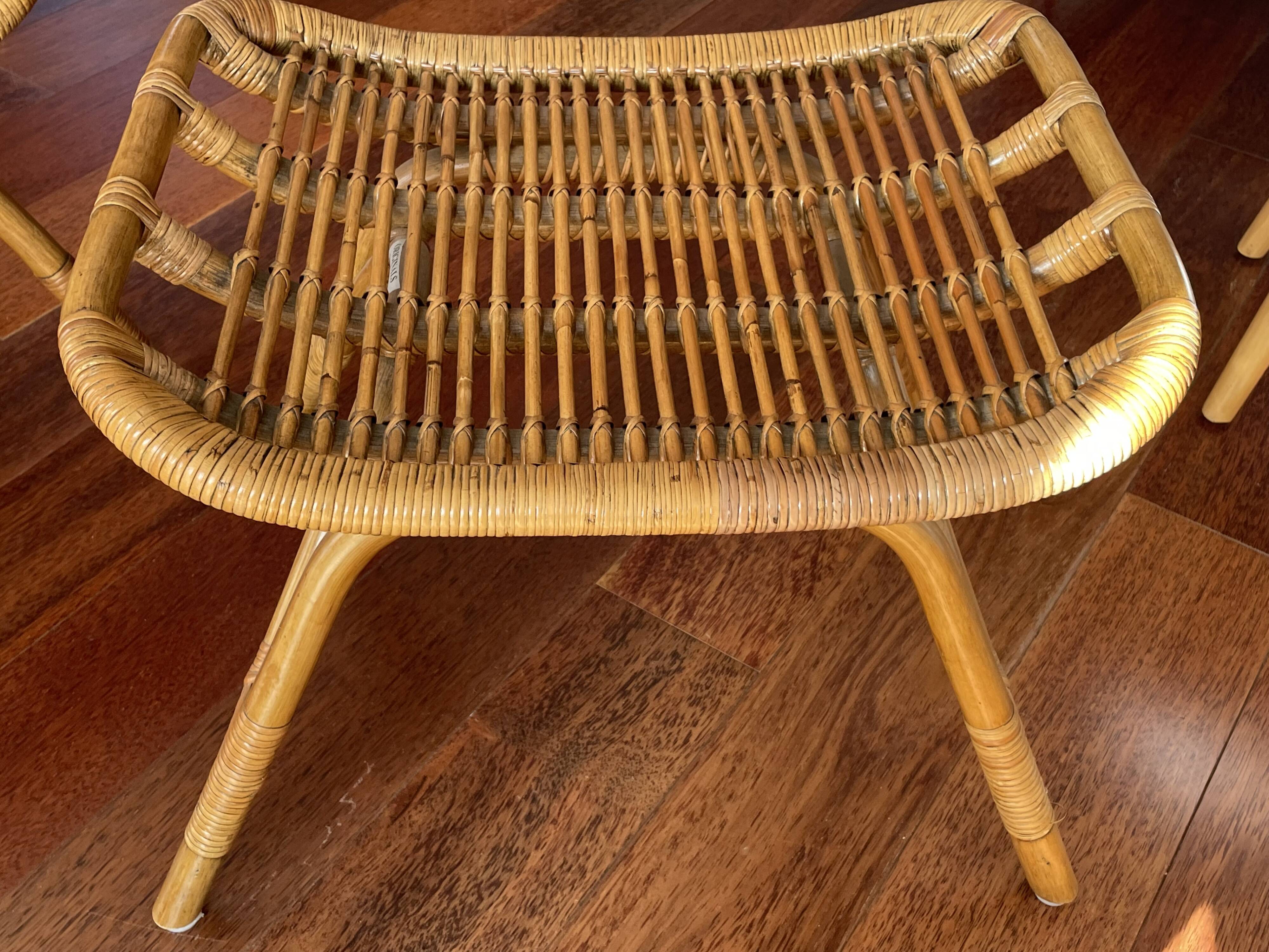 Rocking Chair, footrest, coffee table Sika Design Original
