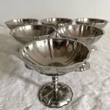 Vintage stainless steel stemmed cups