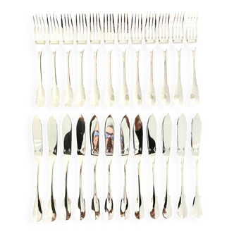 Christofle Cluny, 12 fish place settings, brand new condition