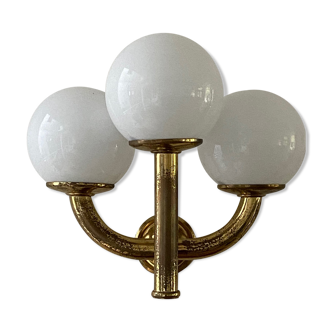 Italian brass wall lamp