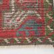 2x3 Red Green Oriental Vintage Rug, 48x89Cm