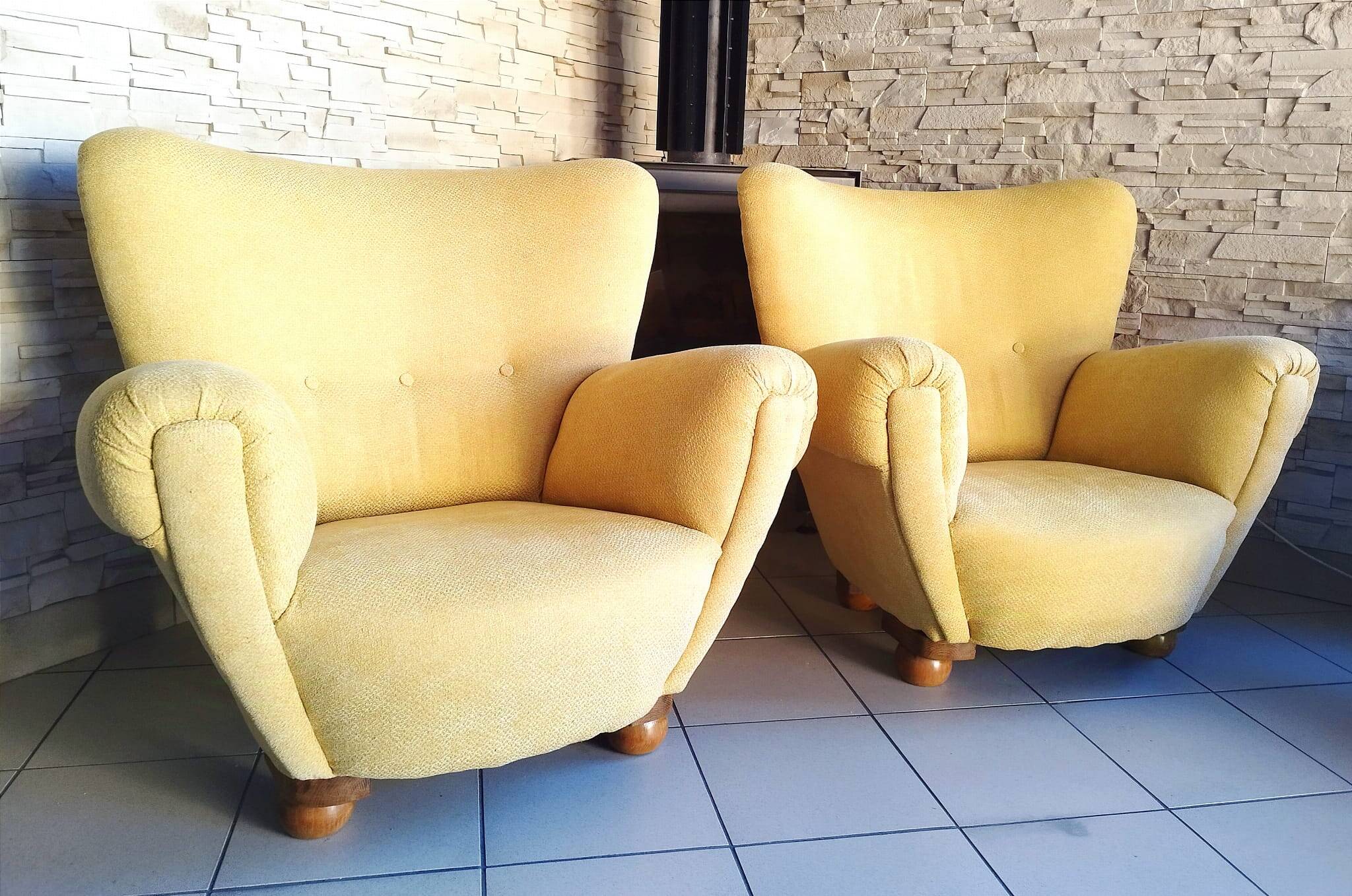 Armchairs Czehoslovakia, 1960s, Set of 2