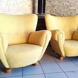 Armchairs Czehoslovakia, 1960s, Set of 2