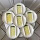 Set of 6 asparagus plates in salins slurry model Auxonne old