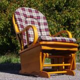 Rocking chair in pine, 1970s