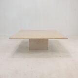 Italian Travertine Coffee Table, 1980's