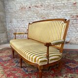 Beech Sofa Period Louis XVI XVIII Th Century