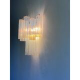 Applique murale contemporaine Opalino 'Tronchi' dans le style Venini