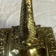 Bronze fish candlestick