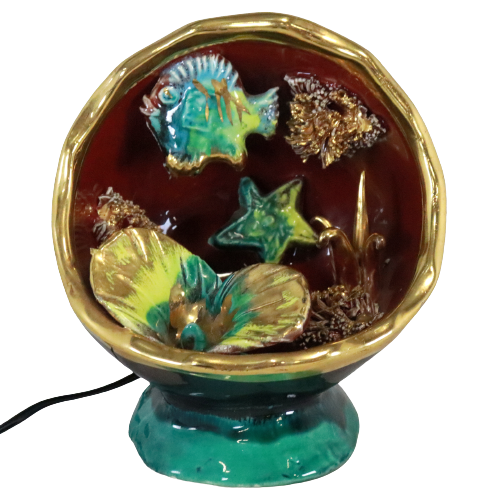 Vintage Vallauris ceramic table lamp lamp