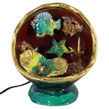 Vintage Vallauris ceramic table lamp lamp