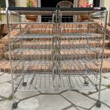 Vintage rolling cart dessert trolley