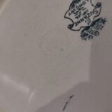 4 hollow plates in Longwy earthenware model "Suzanne" Iron Earth