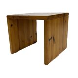 Vintage side table in Pine wood 1970s small table
