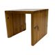 Table d'appoint vintage en bois de pin, petite table des années 1970