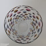 Vintage glass vase by Glasswork Novy Bor 1950's