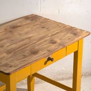Antique painted pine kitchen table – Central Europe, circa 1920