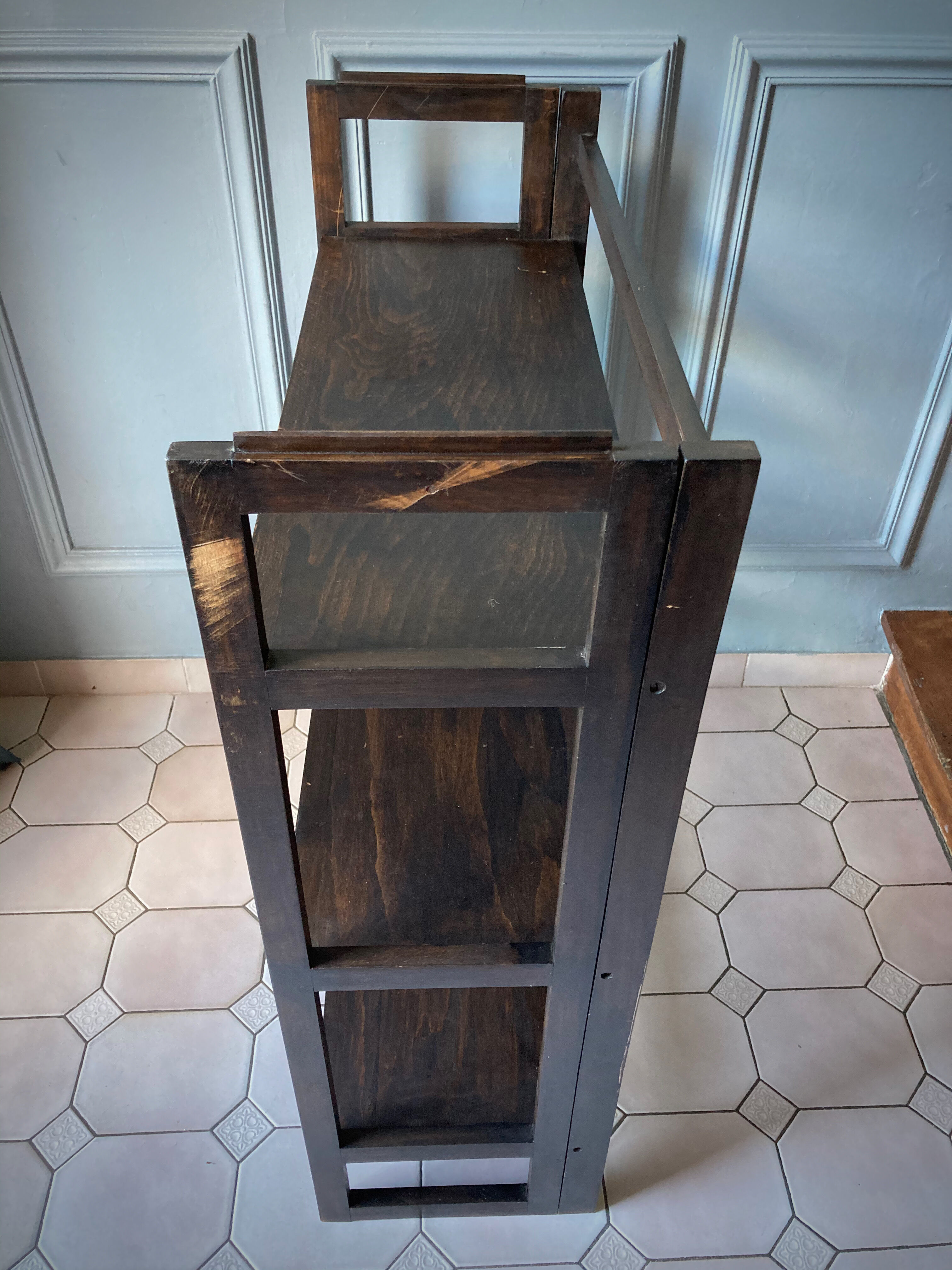 Vintage plant rack duo