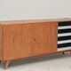Enfilade U460 in white and black by Jiri Jiroutek for Interier Praha 1960