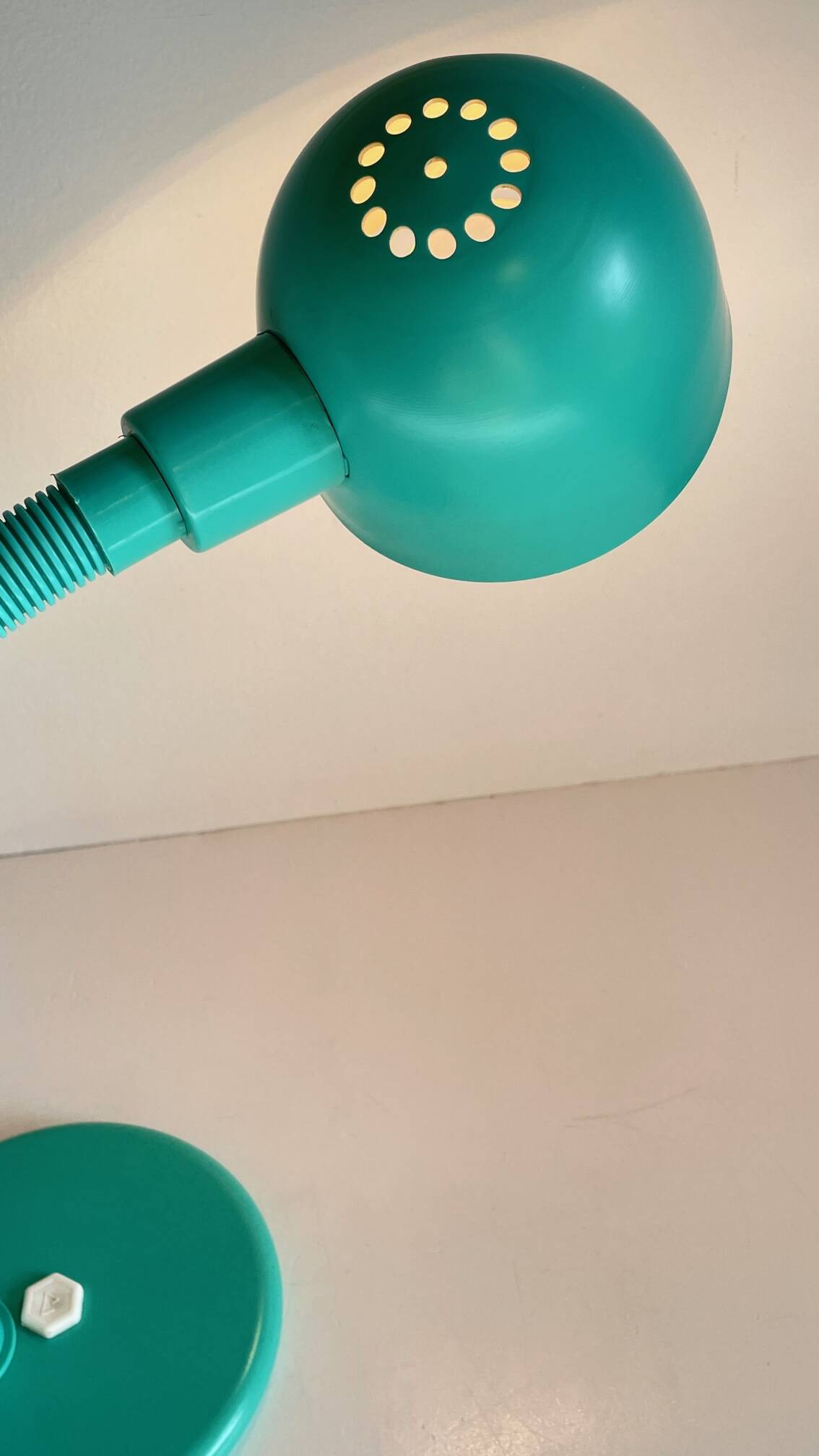 80s steel lamp by Aluminor France