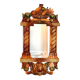Miroir vintage en bois peint polychrome, 70´s