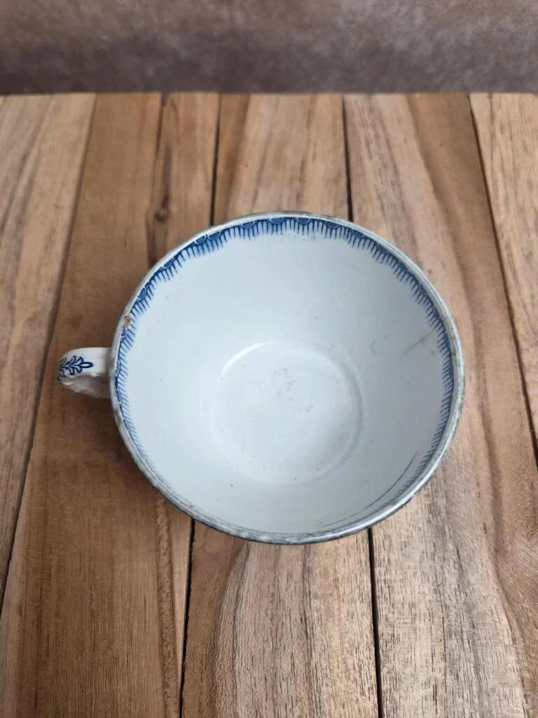 Antique K&G Lunéville cup – Nanceen model – Blue earthenware – Rare