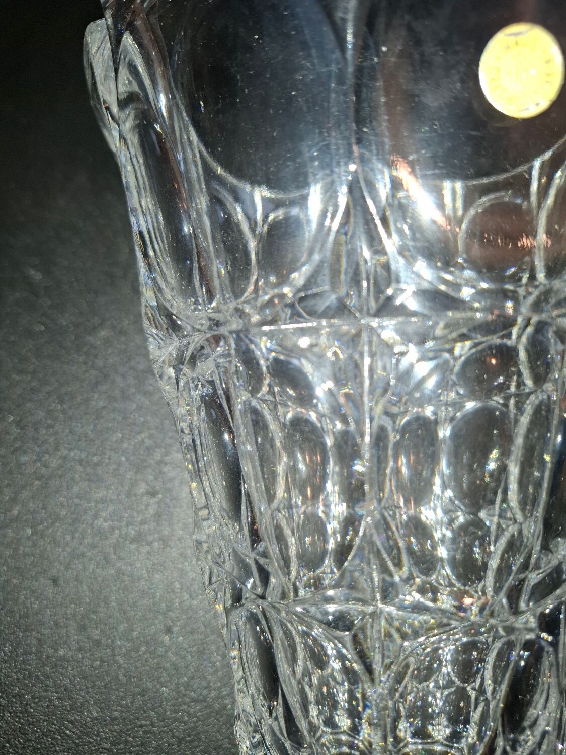 Vintage crystal vase