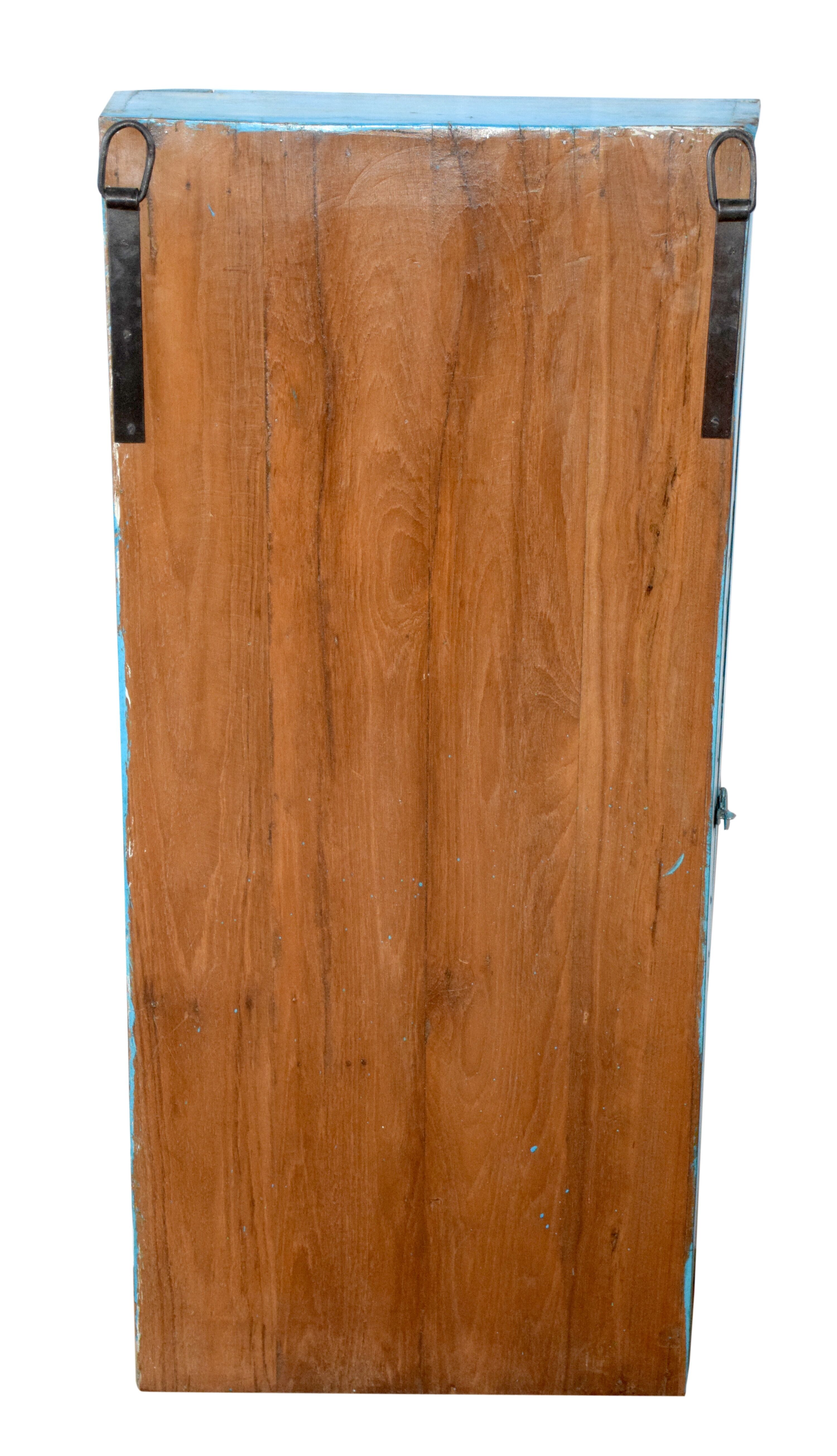 Teak wall display case