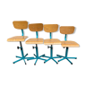 Set of 4 typing chairs