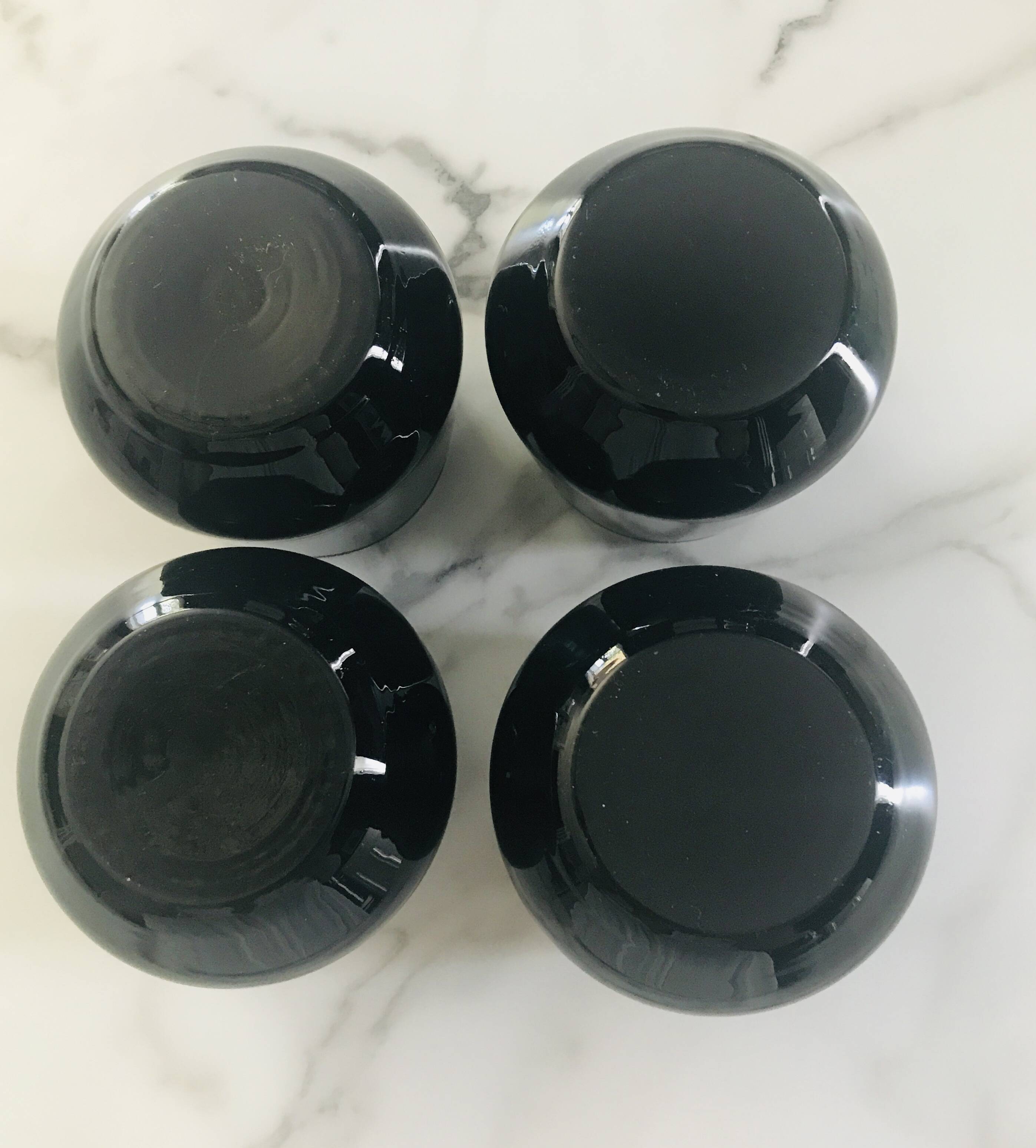 Smoked glass water tumbler